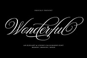 Wonderful Script, a Script Font by Has_rizal (Thumbnail 10 of 10)