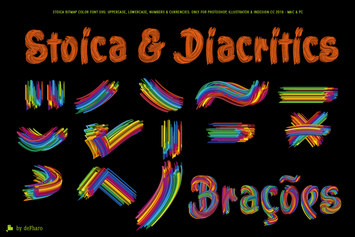 Stoica - Bitmat SVG Color Font preview 8
