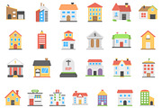 Versatile Buildings Icon Pack., an Icon by Vector Portal (Thumbnail 2 of 6)
