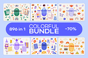 Colorful Bundle / 896 in 1, a Decorative Illustration by by Margo (Thumbnail 1 of 8)