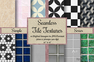 Seamless Tile Textures Simple Series, a Texture Graphic by Arthitecture Home