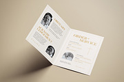 Funeral Program Bifold Layout, a Brochure Template by Guuver (Thumbnail 2 of 2)
