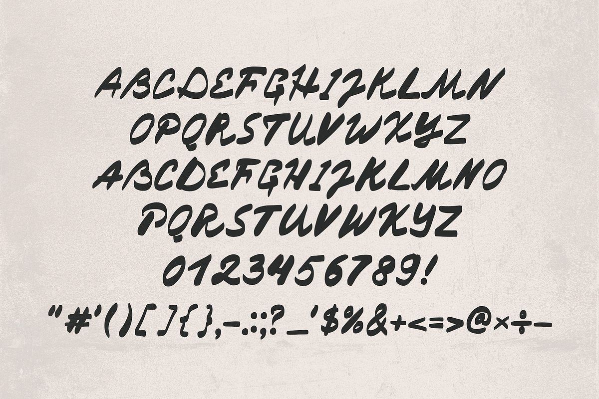 Summer Rush Handwritten Display Font, a Handwritten Font by Nonceni (Photo 4 of 10)