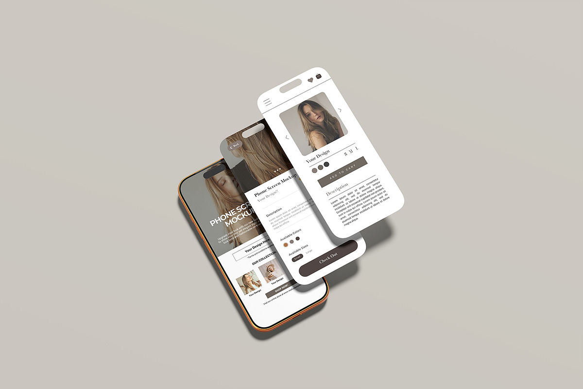 iPhone 17 Pro Screen Mockup, an iPhone Mockup by graphicsecond (Photo 4 of 7)