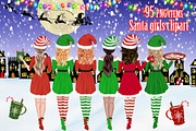 Christmas girls clipart Xmas Png, an Illustration by chilipapers (Thumbnail 1 of 8)
