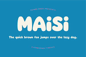 Maisi - A Handwritten Font, a Handwritten Font by The Bumble Box