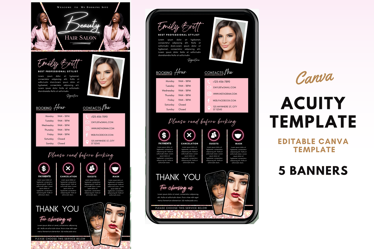Acuity Scheduling Template, a Templates & Theme by TimCanvaTemplate (Photo 1 of 5)