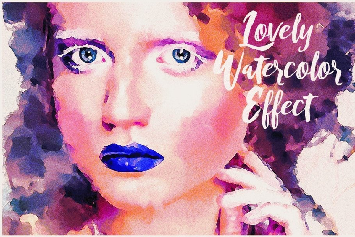 Lovely Watercolor Effect Actions, an Action Add-On by JasGraphicTools (Photo 1 of 36)