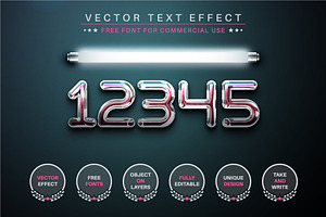 Super Light - Editable Text Effect