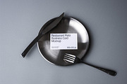 Restaurant Business Card Mockup, a Product Mockup by graphicook (Thumbnail 4 of 4)