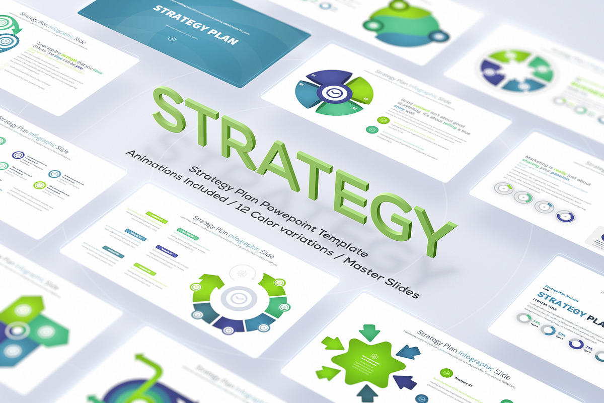 Strategy Plan PowerPoint Template, a Presentation Template by Pulsecolor