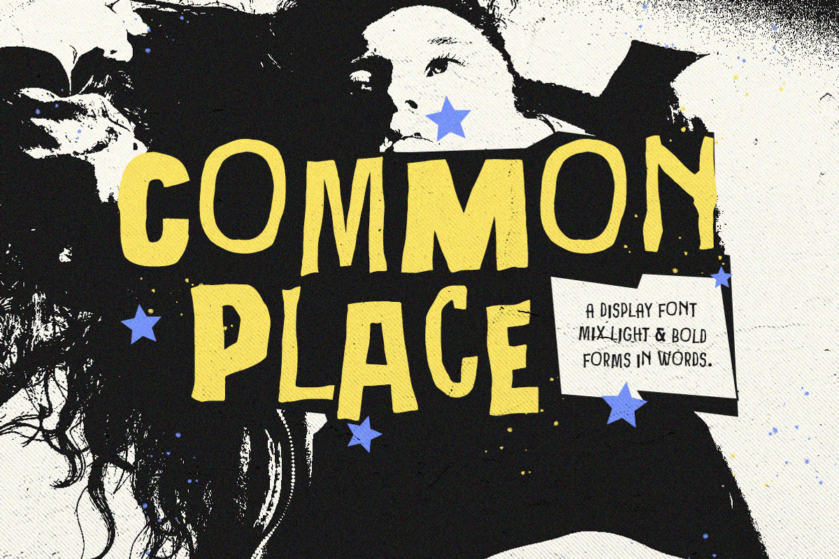 Common Place Zine Paper Display Font, a Handwritten Font by Letterhend Studio (Photo 1 of 10)