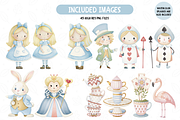 Wonderland Alice Clipart Bundle, an Illustration by TatiMockup (Thumbnail 3 of 5)