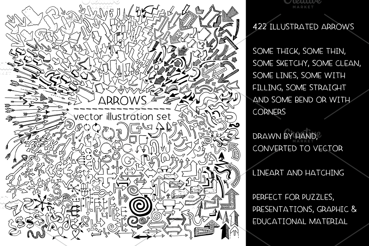 Arrows - vector illustration set, a Work Illustration by Renée from Studio neetje (Photo 2 of 4)