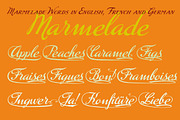 Marmelade Scripts, a Script Font by Wiescher Design (Thumbnail 6 of 6)
