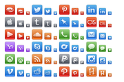 Social icon set 48px,32px & 16px, an Icon by kubilays (Thumbnail 1 of 2)