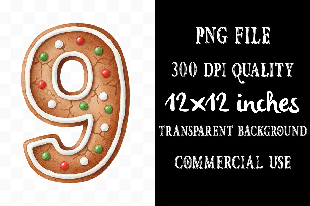 Gingerbread Christmas Alphabet, an Illustration by Designking (Photo 4 of 5)