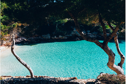 Beach with azure waters on Palma, a Nature Photo by MAnuta