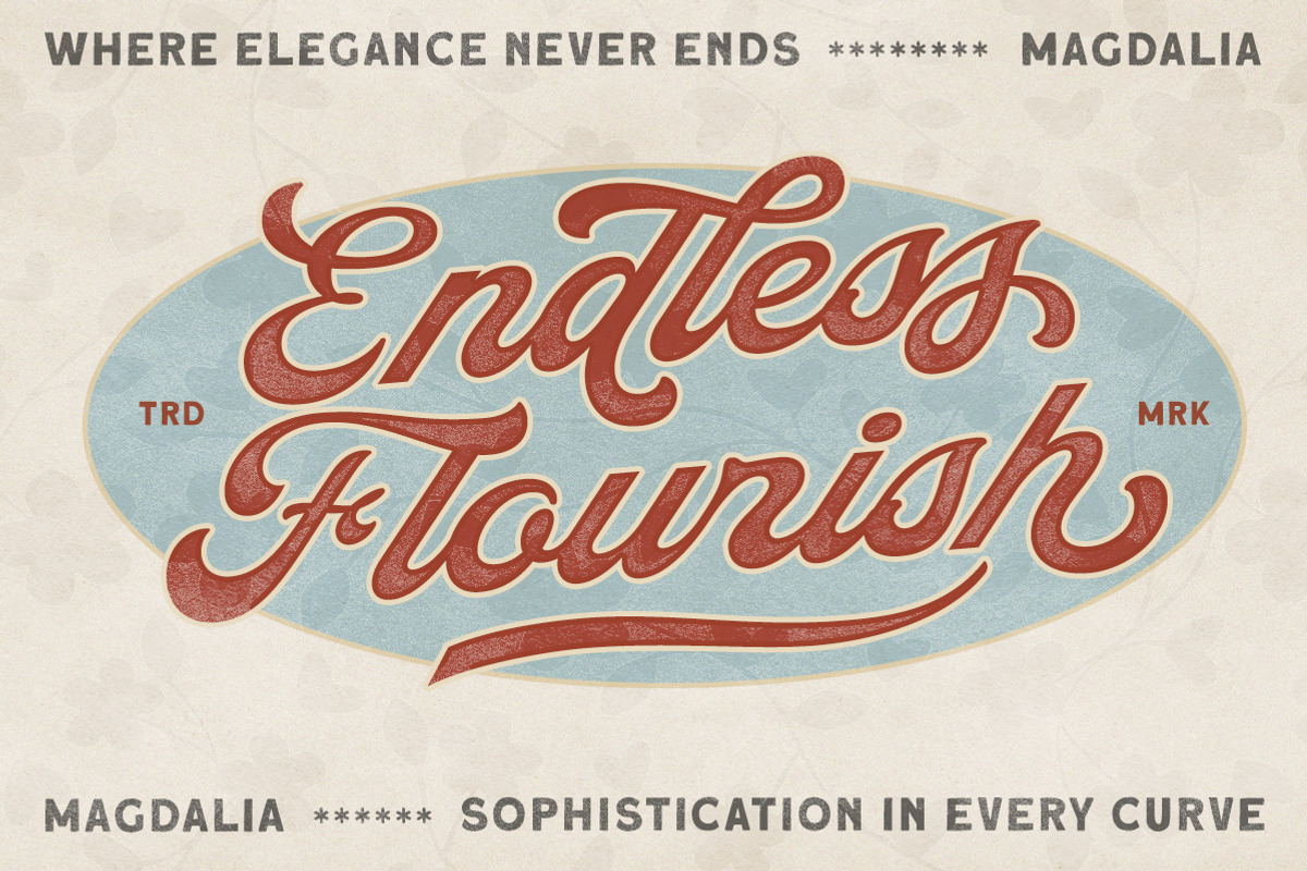 Magdalia Vintage Bold Script, a Script Font by Letterhend Studio (Photo 4 of 11)