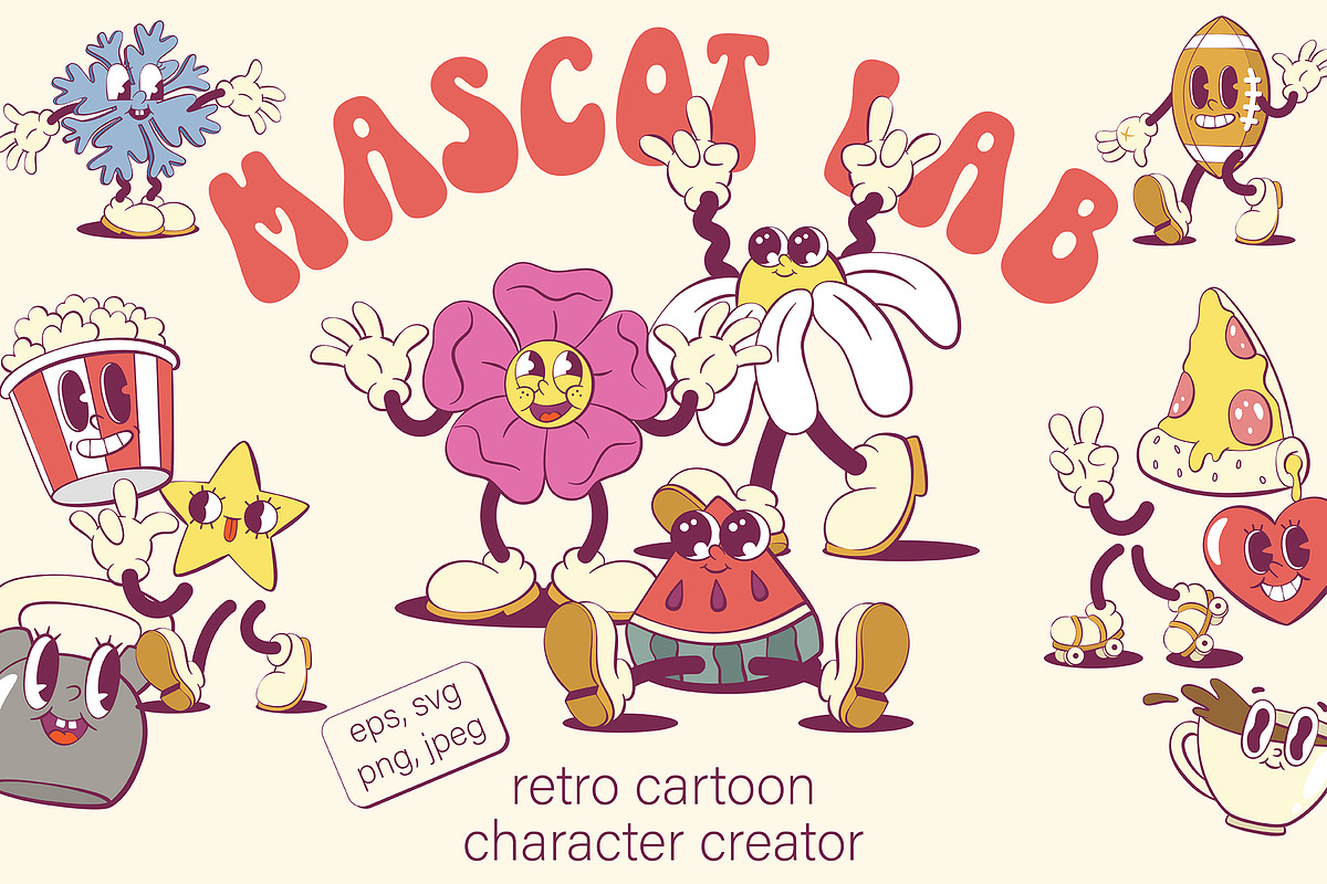 Ultimate Mascot Builder Bundle, an Illustration by Anastasiya Klempach (Photo 8 of 23)