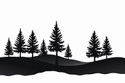Pine Forest Silhouette Bundle, an Object Graphic by balal (Thumbnail 13 of 16)