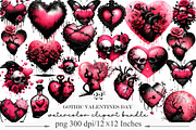 Gothic Valentines Day Sublimation, an Illustration by Designking (Thumbnail 1 of 5)