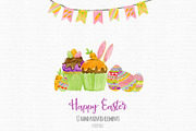 Watercolor Easter Clipart, a Seasonal Illustration by Autumn Breeze (Thumbnail 2 of 3)