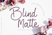 Blind Matte - Script Font, a Script Font by NTC Graphic (Thumbnail 1 of 9)