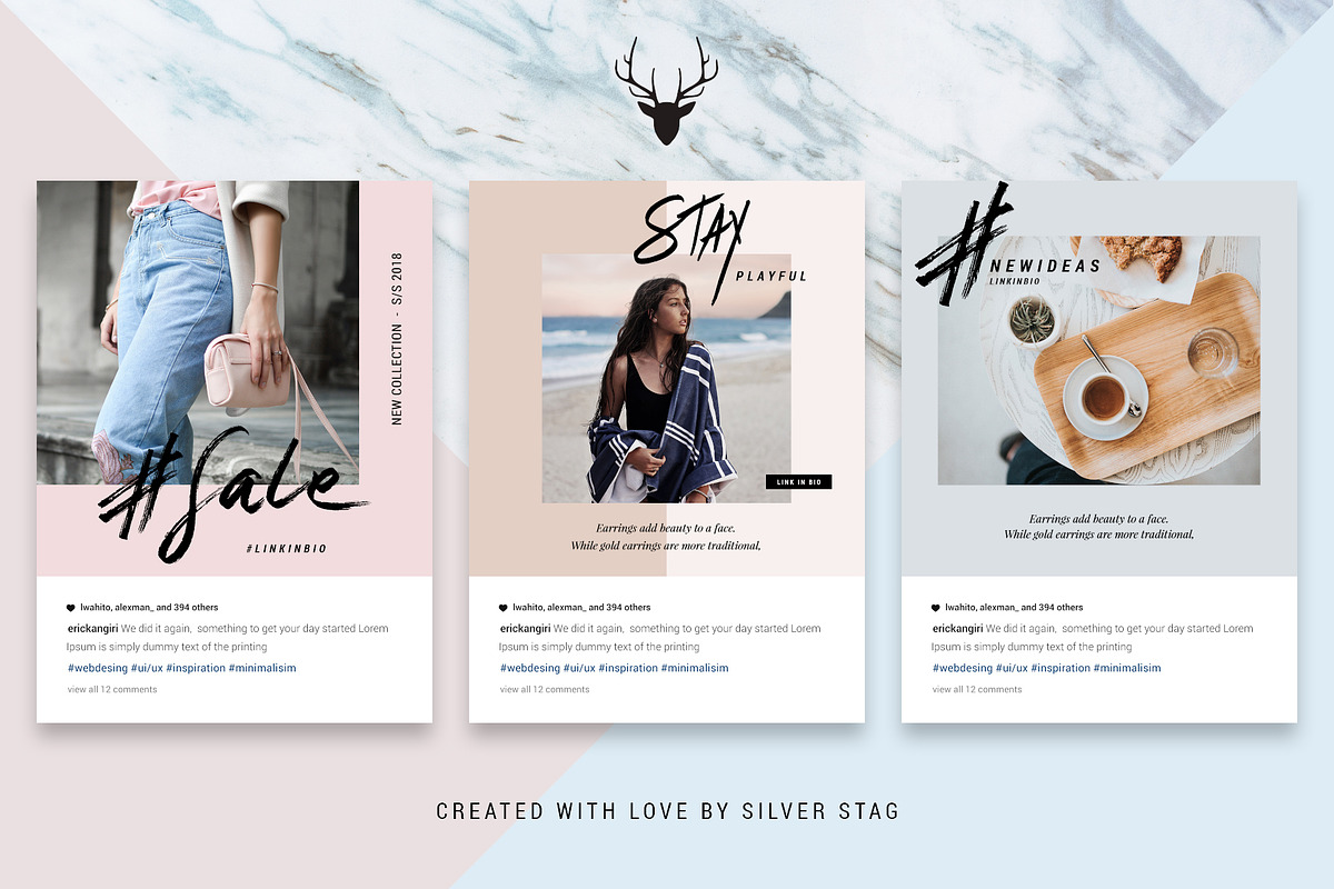ANIMATED Hand-Drawn Instagram Posts, a Social Media Template by SilverStag Type Foundry (Photo 14 of 14)