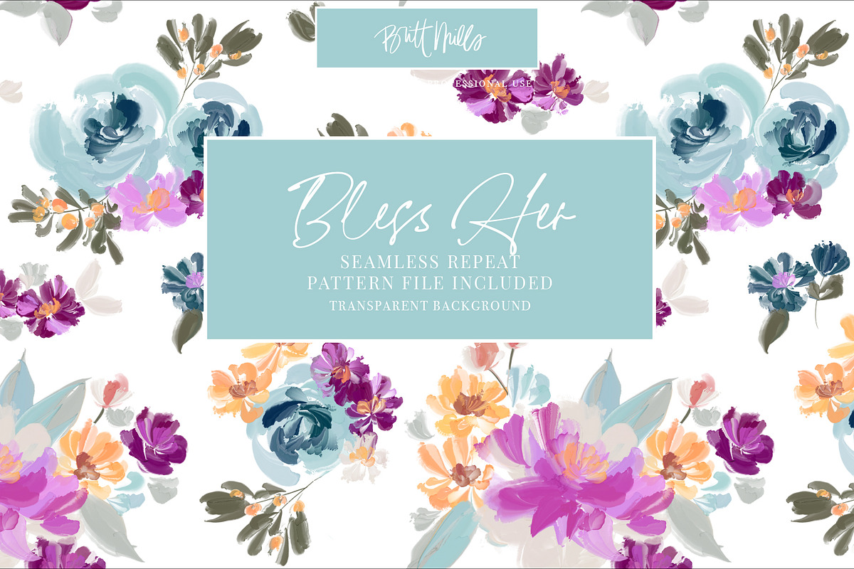 Colorful Acrylic Flower Set, a Decorative Illustration by Britt Mills (Photo 5 of 6)