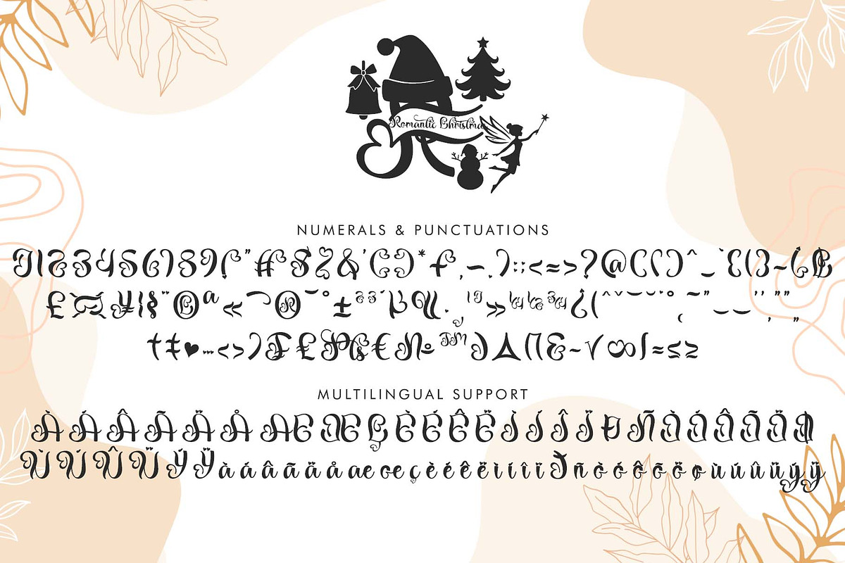 Romantic Christmas Monogram, a Font by Yoga Letter (Photo 3 of 6)