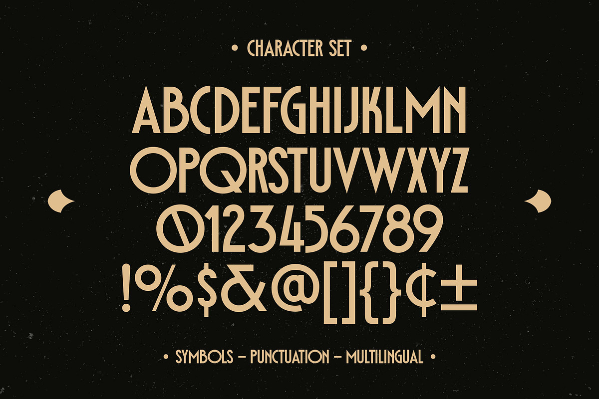 Delauney - Art Deco Font, a Serif Font by Arterfak Project (Photo 11 of 13)