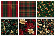Classic Christmas Digital Paper, a Texture Graphic by Dream Creation (Thumbnail 5 of 6)
