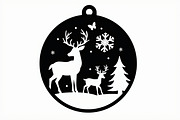 15 Christmas Laser Cut Ornament Bund, a Graphic by hafijul (Thumbnail 4 of 14)