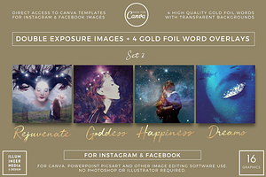 SALE! DOUBLE-EXP & GOLD WORDS SET 2