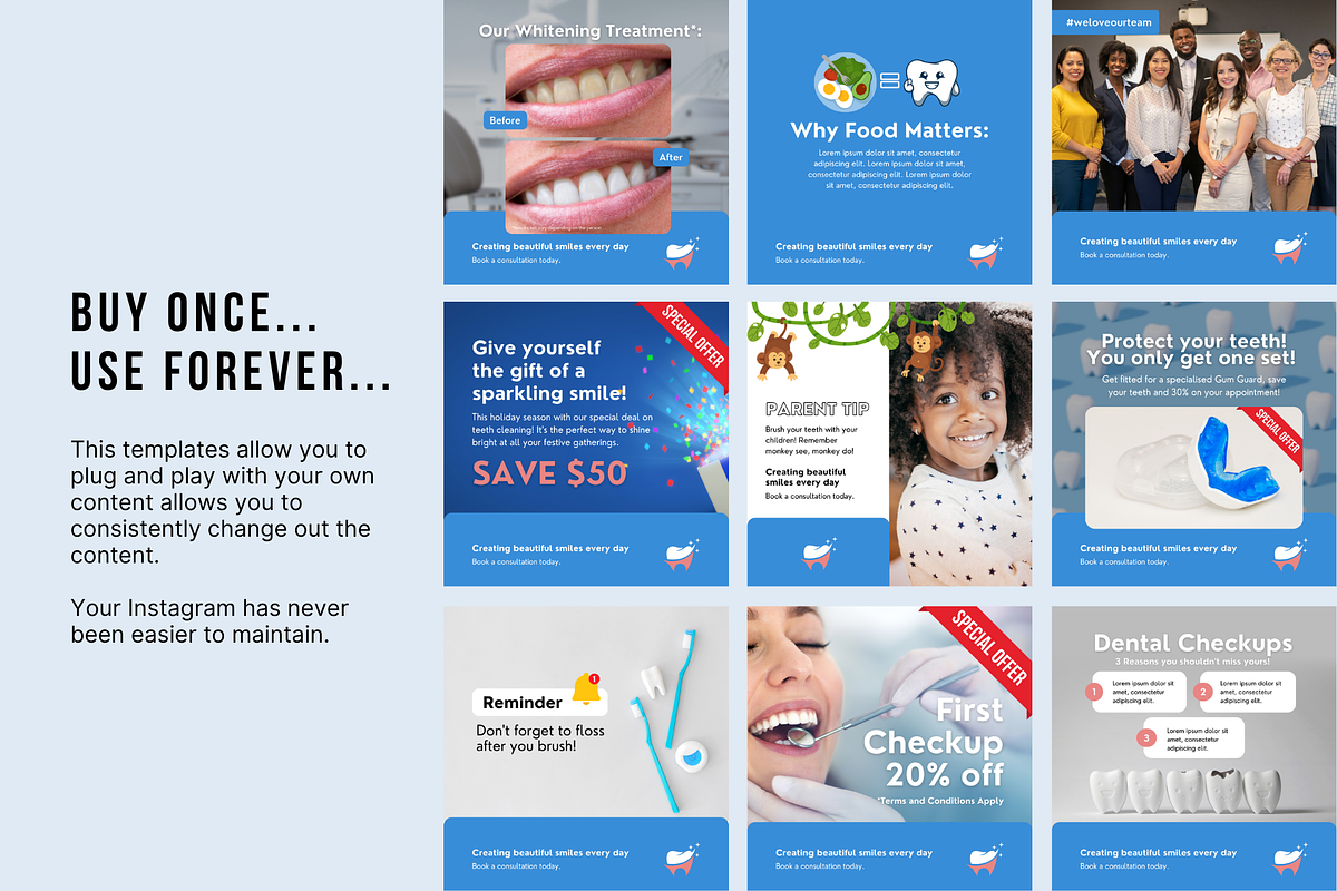 Dentist Social Media, a Social Media Template by Sincerely Media (Photo 5 of 9)