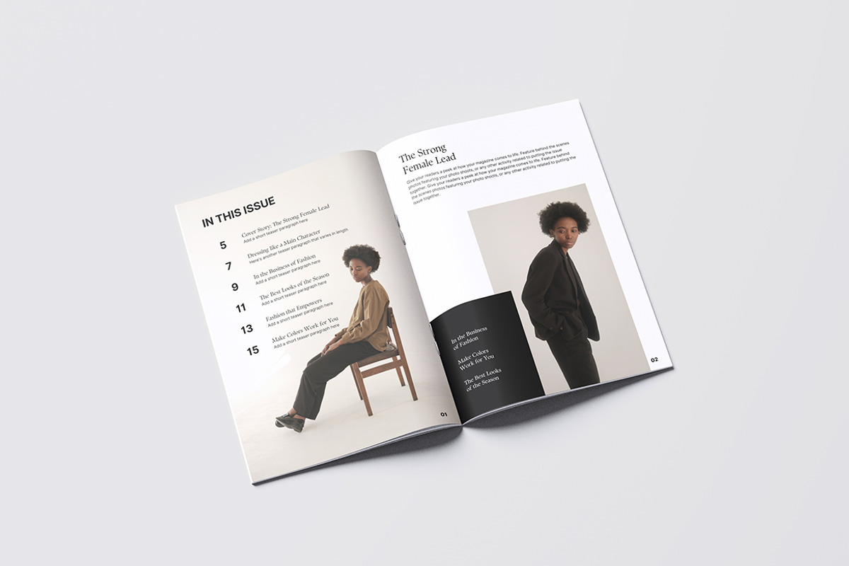 Magazine Brochure Mockup, a Magazine Template by graphicstory (Photo 3 of 4)