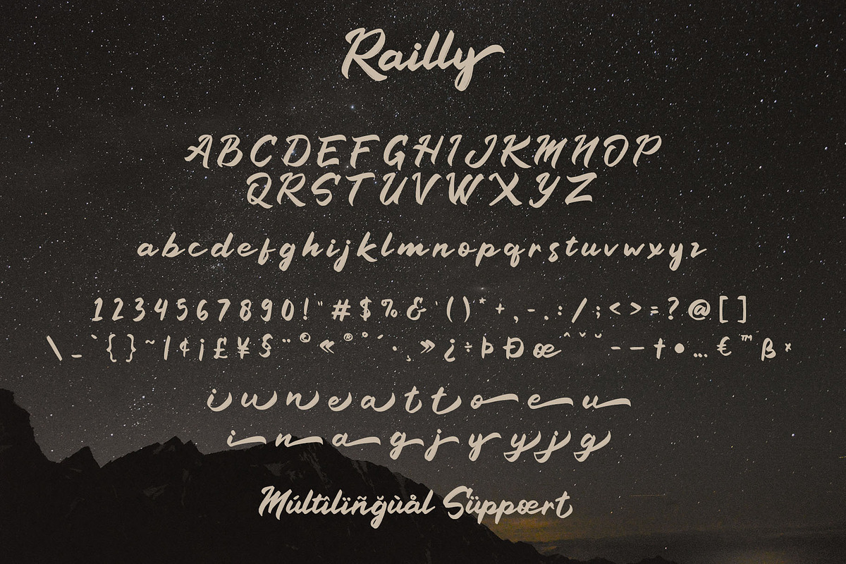 Railly - Handwritten Script Font preview 8