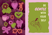 Self love, vector illustrations, an Object Graphic by venimo (Thumbnail 6 of 15)