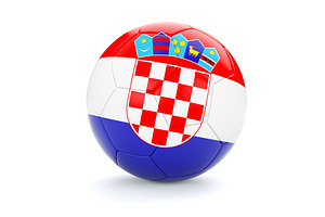 Soccer football ball with Croatia, an Object 3D Model by f9photos
