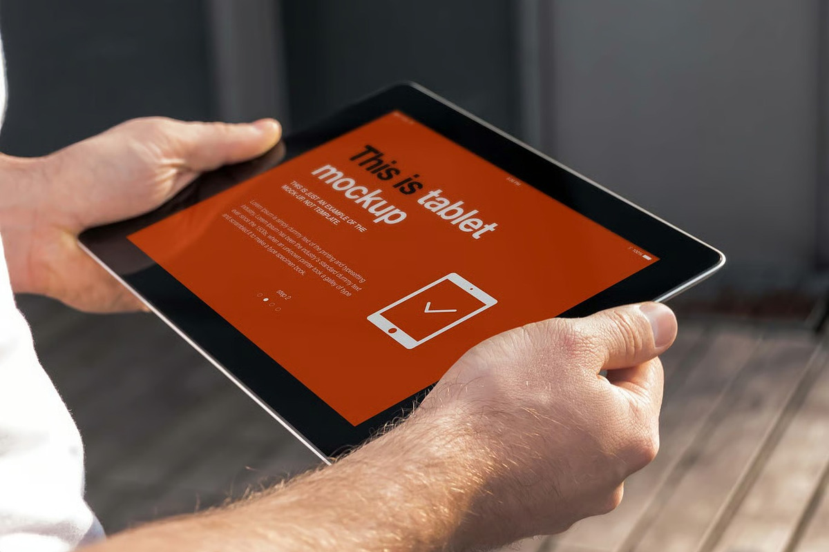 Tablet Mock-up, a Device Mockup by zippypixelstudio (Photo 15 of 16)