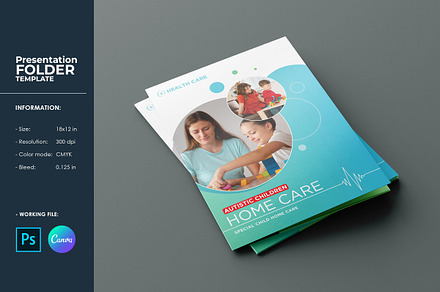 Presentation Folder Design Template, a Stationery Template by Template Shop