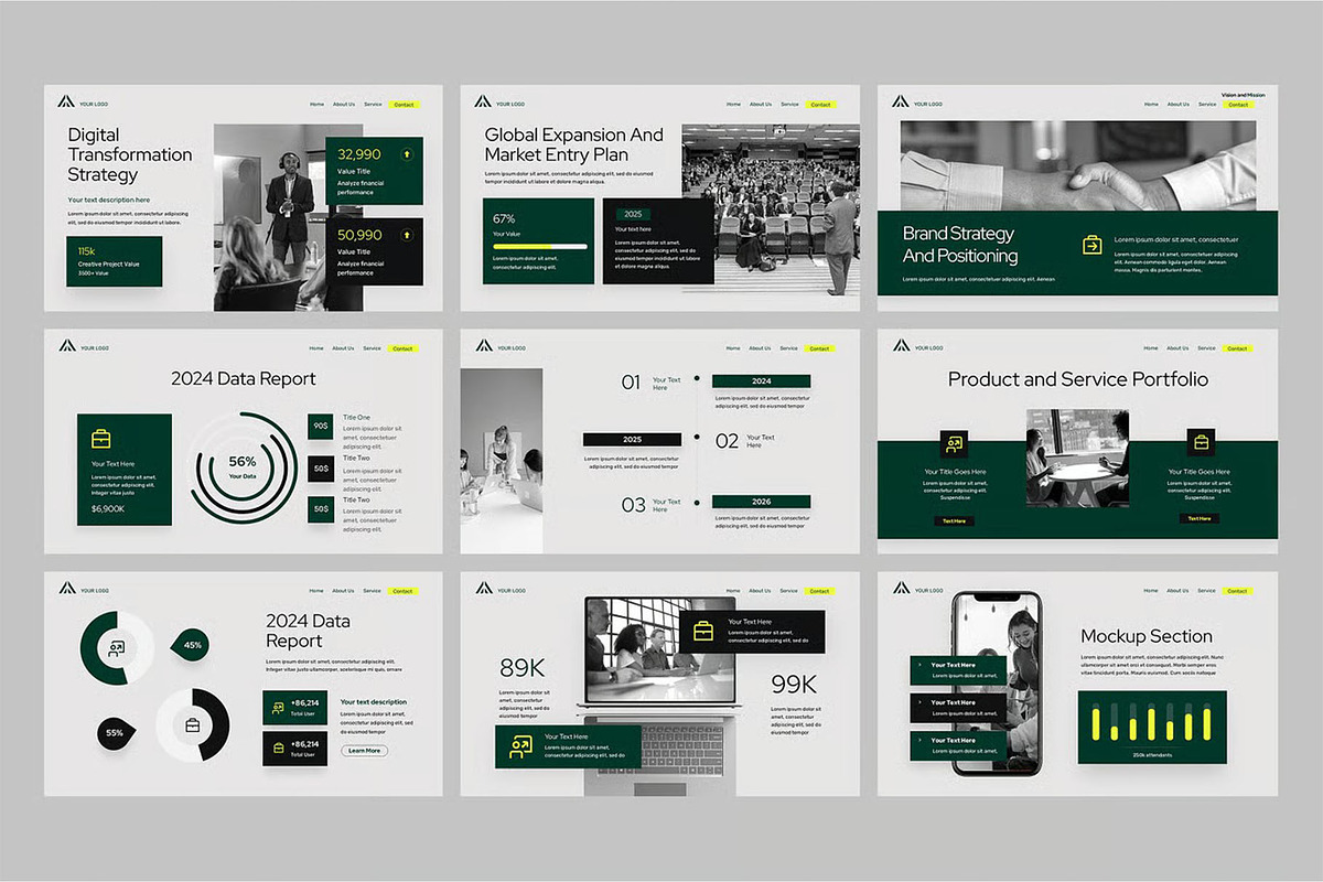 Business Strategy GSlides, PPoint preview 4