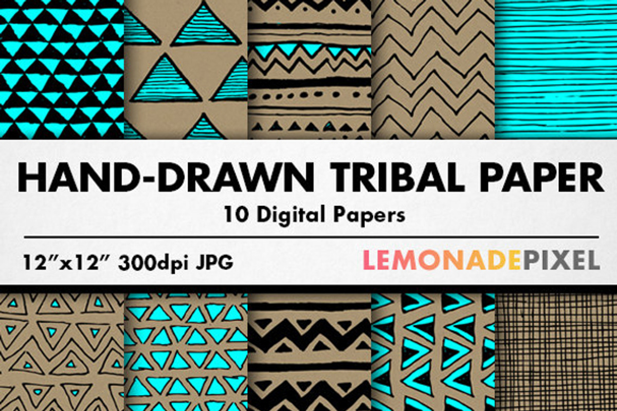 Hand Drawn Tribal Pattern Pack