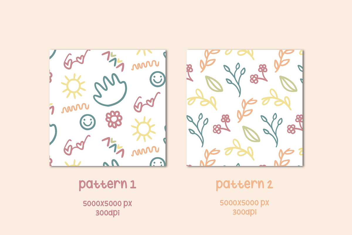 Cute Doodles: Elements and Patterns, a Decorative Illustration by Tiendita de dani (Photo 2 of 6)