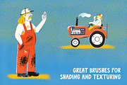 Whole Grain Brushes for Procreate, a Brush Add-On by Guerillacraft (Thumbnail 2 of 7)