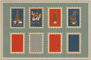 Happy Holidays set: retro edition, a Decorative Illustration by Paper Cherry (Thumbnail 7 of 21)