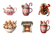 Christmas Afternoon Clipart, an Illustration by Design Market (Thumbnail 5 of 5)