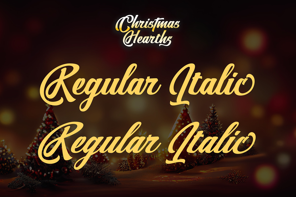 Christmas Hearths – Christmas Script, a Script Font by Letterara (Photo 10 of 15)