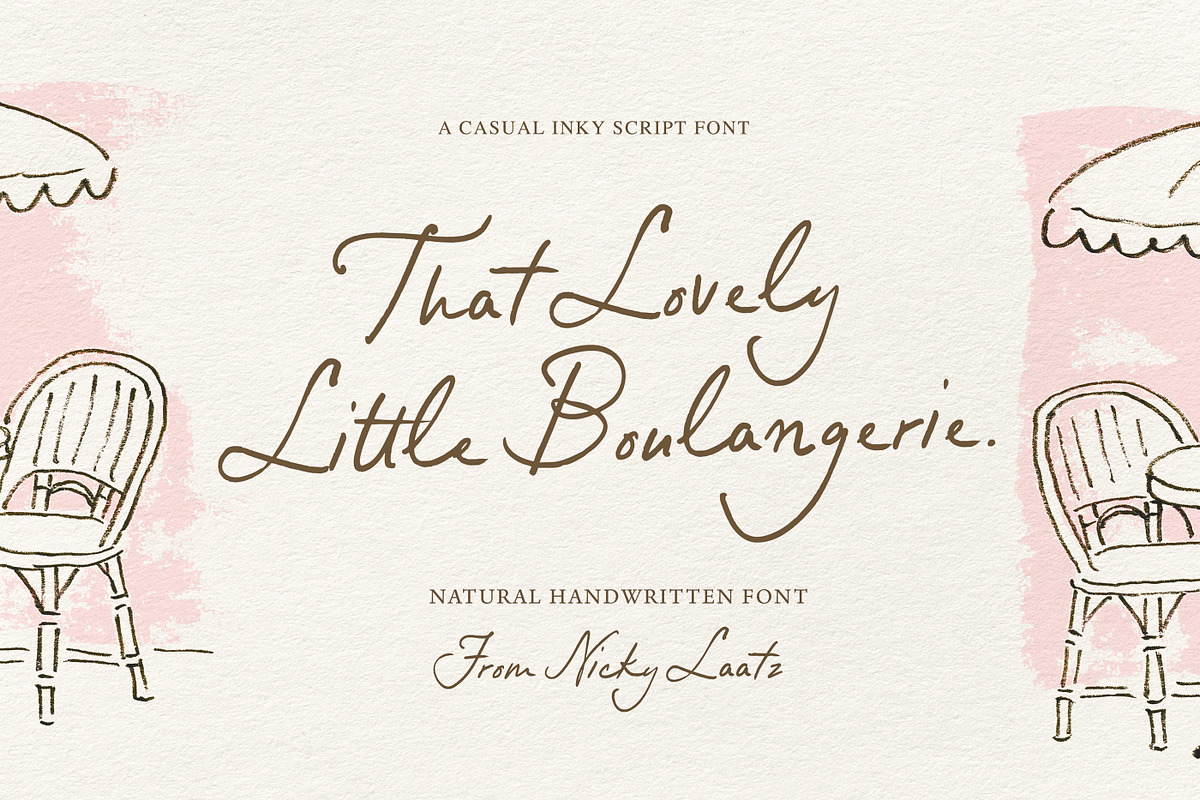 Little Boulangerie Handwritten Font, a Handwritten Font by Nicky Laatz (Photo 26 of 27)